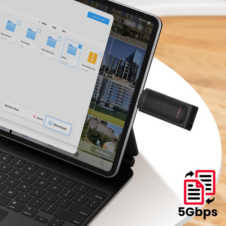 Image du produit Kingston DataTraveler 70 (64 Go, USB-C, USB 3.2)