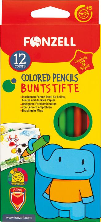 Produktbild Fonzell Farbstifte in Kartonetui (12x)