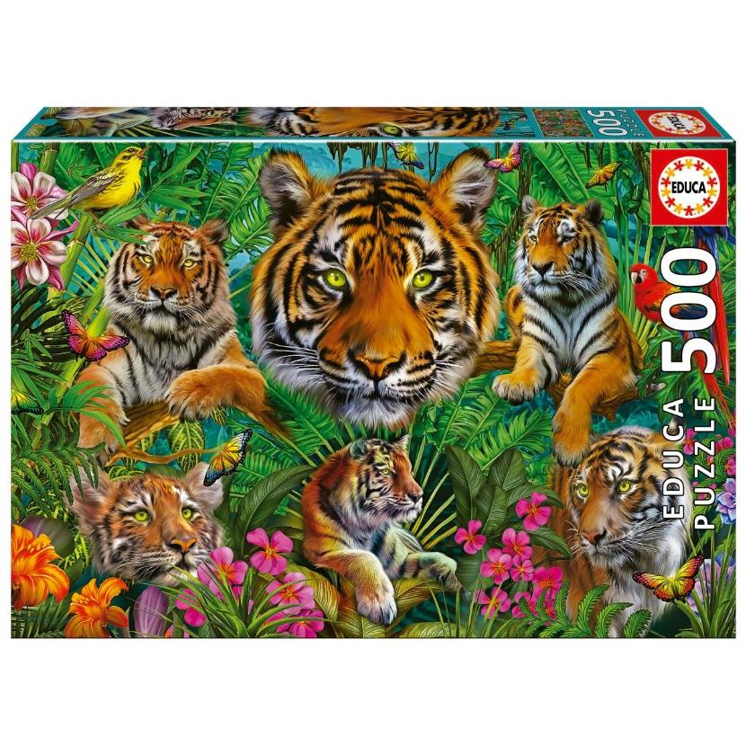 Educa 19902 Πάζλ 500Τεμ. Tiger Jungle (500 Teile)