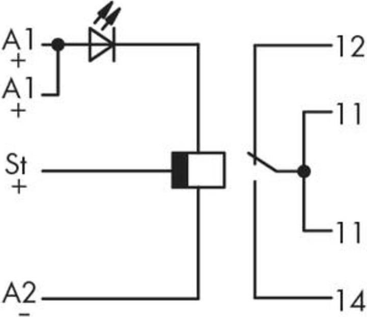 Produktbild Wago Steckrelais 24 V/DC 6 A 1 Wech