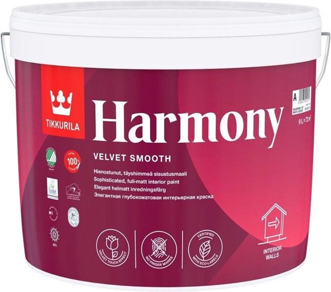 Productafbeelding Tikkurila LAK ABS,MAT HARMONY A 9.0L F/WALL TIKK (MAT HARMONIE EEN 9.0L F, MUUR TIKK)