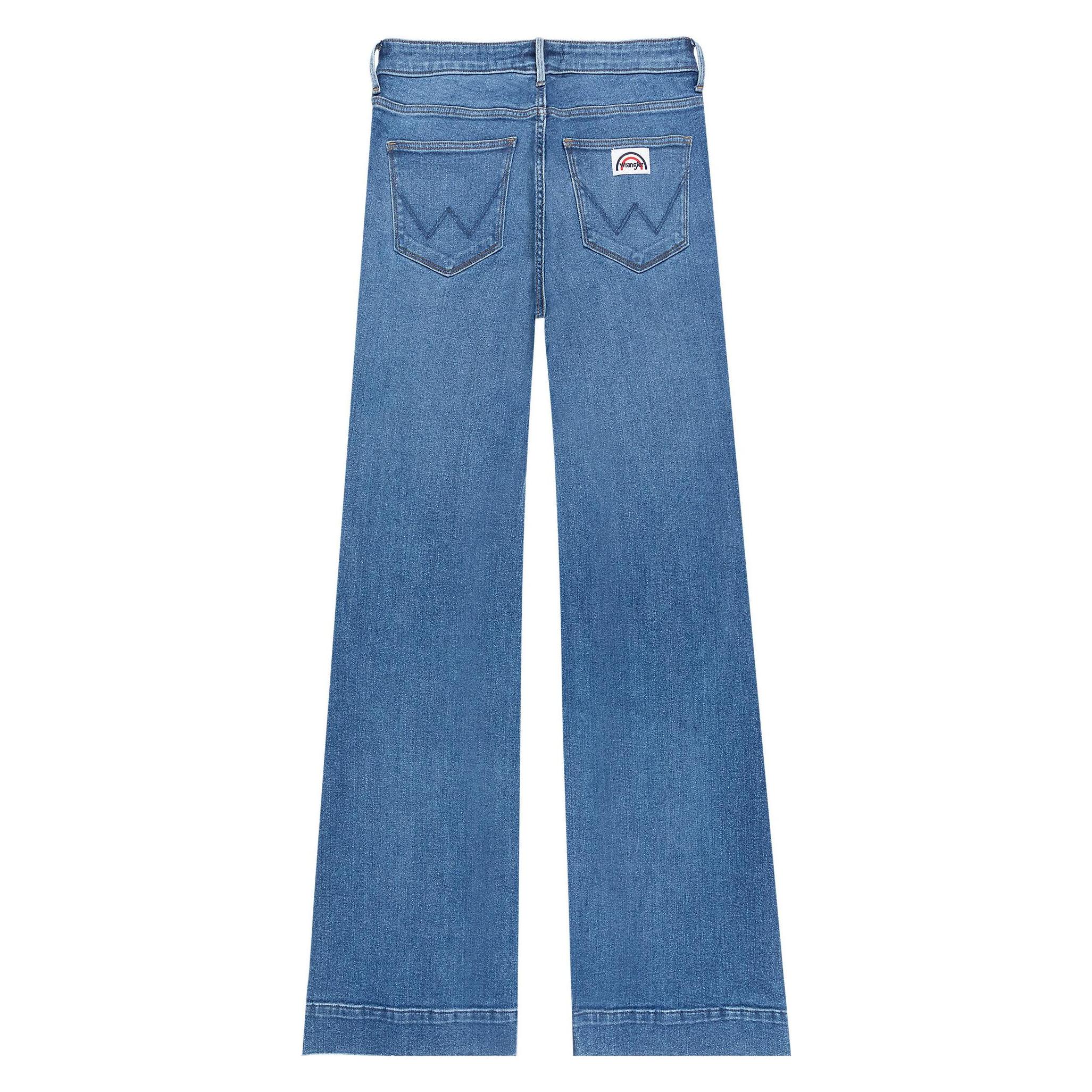 Wrangler, Damen, Jeans, Flare, Blau, (W31/L32)