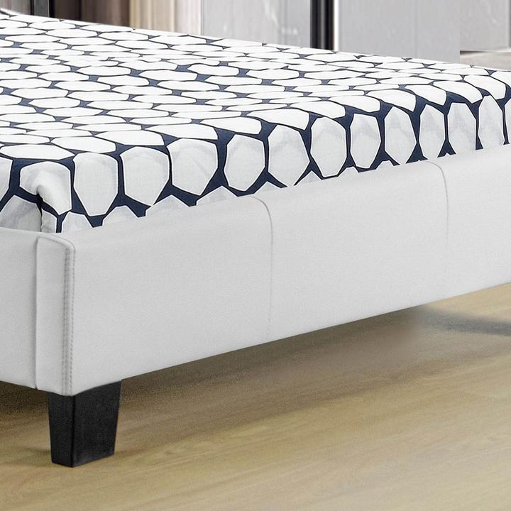 Actual product image Juskys LED upholstered bed Verona with slatted frame (90 x 200 cm)