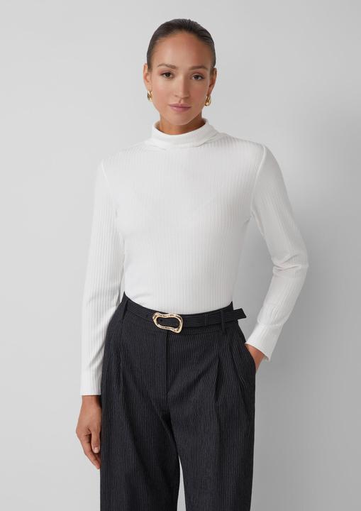 Produktbild s.Oliver T-Shirt Gerippter Rollkragenpullover im Slim Fit (48)