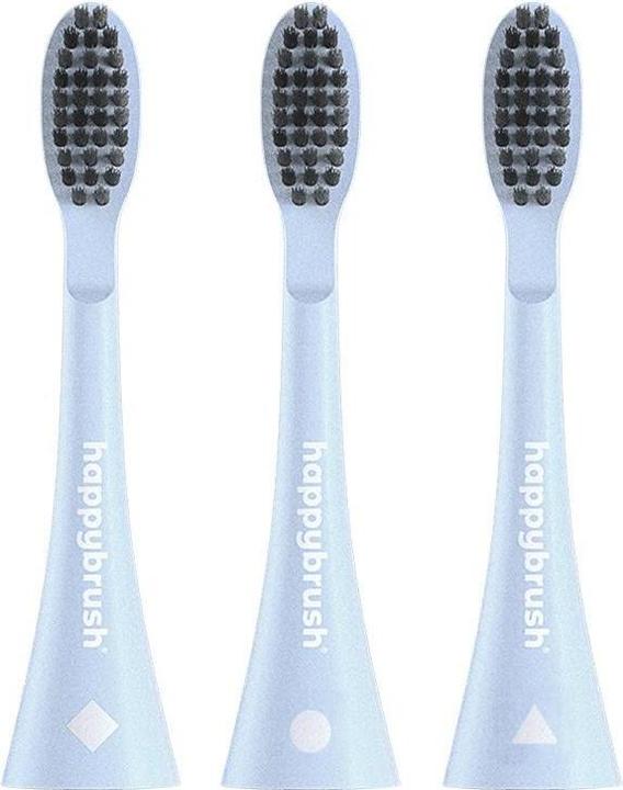 Actual product image happybrush Zahnbürstenkopf Eco Vibe V3+ Black, 3 Stück (3 x)
