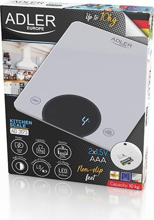 Actual product image Adler AD 3173S kitchen scale Grey Built-in Rectangle Electronic kitchen scale
