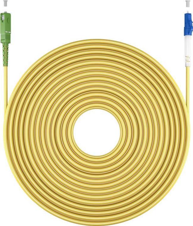 Produktbild Goobay Glasfaserkabel FTTH, Singlemode OS2 Yellow, Gelb Simplex, 10 m (10 m)