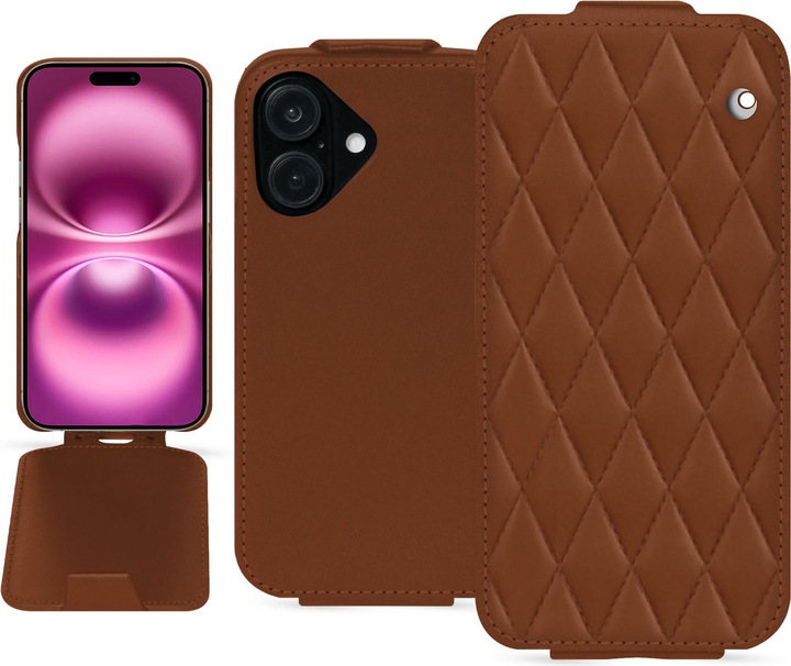 Productafbeelding Noreve Verticaal lederen omhulsel (Apple iPhone 16 Plus)
