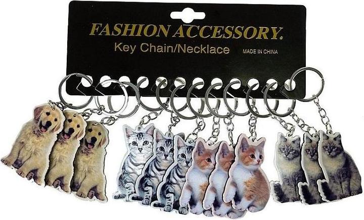 Actual product image Adar Schlüsselanhänger Katze/Hund (12 Stück)