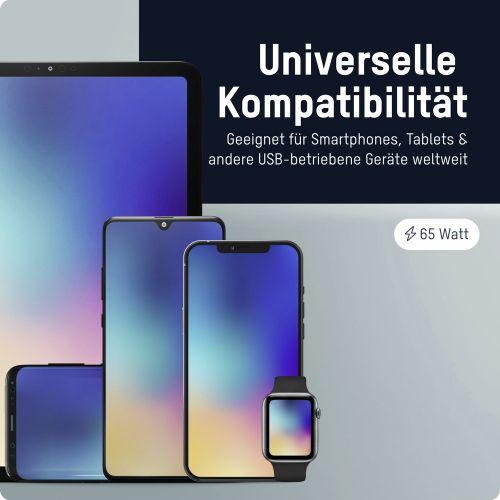Actual product image Ansmann Home Charger HC265PD mit Kabel und Apple Watch Lader (65 W, 4 ports)