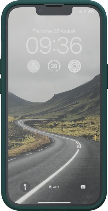 Produktbild Njord Hard-Cover Salm.Leather Magsafe Case green (Apple iPhone 14)