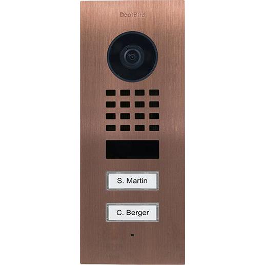 Doorbird, Klingel + Türsprechanlage, D1102V (Ethernet, WLAN)