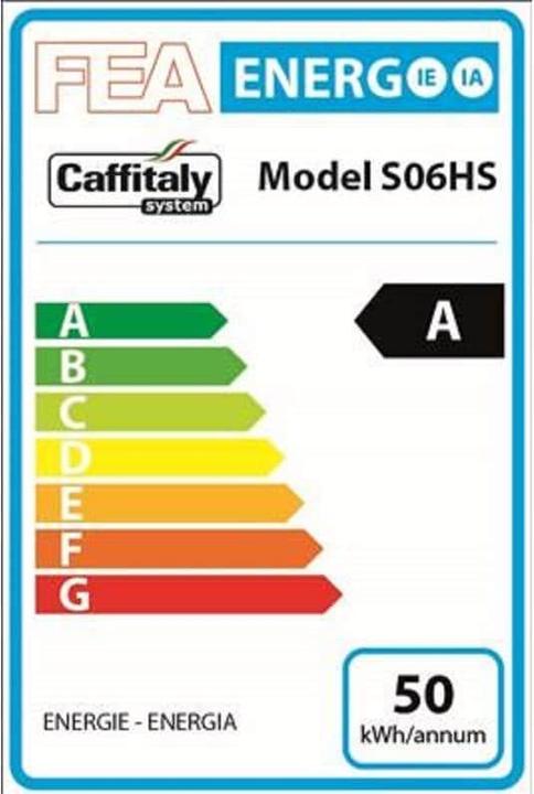 Energie-Label Chicco D'oro Kaffeemaschine S06 rot