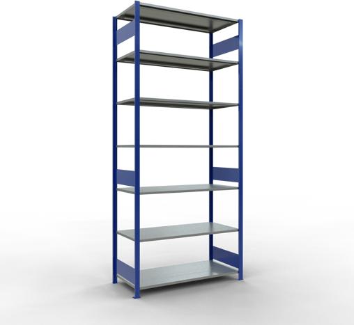 Immagine prodotto Schulte Lagertechnik Sistema di scaffalature di base senza viti MULTIplus150 con ripiani di lunghezza