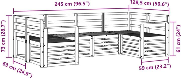 Produktbild vidaXL Outdoor-Sofa