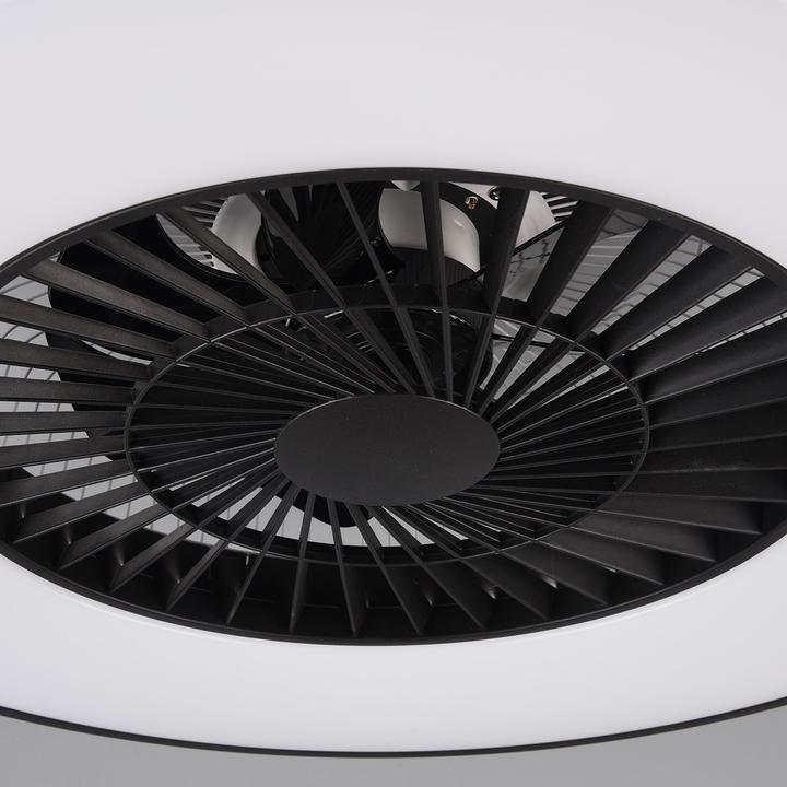 Produktbild RL live your light Ventilator d:60cm zwart/wit met LED 3000-6500k - Modern - Trio - 2 jaar garantie (54 dB)