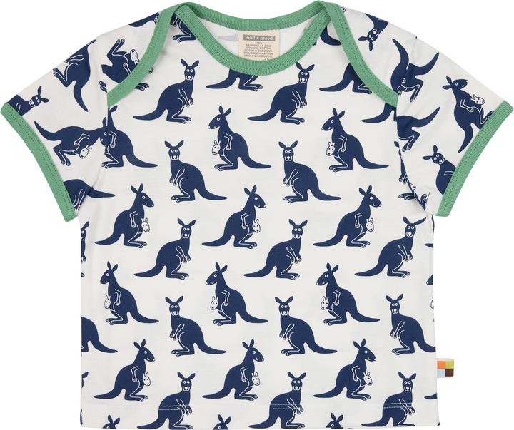 loud + proud T-Shirt Druck Känguru Ultramarin