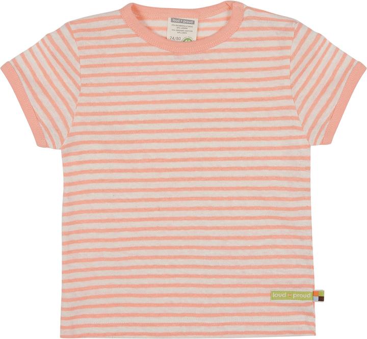 Immagine prodotto loud + proud Maglietta a righe di lino pesca (74)