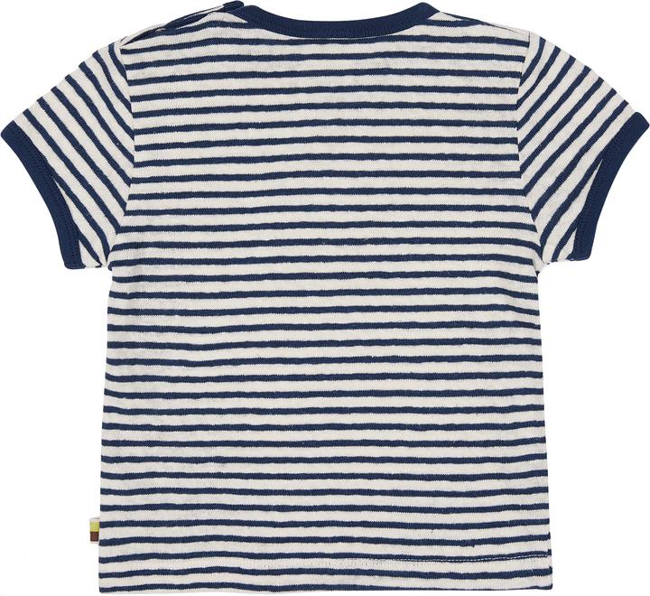 Image du produit loud + proud T-shirt rayé en lin outremer (74, 80)