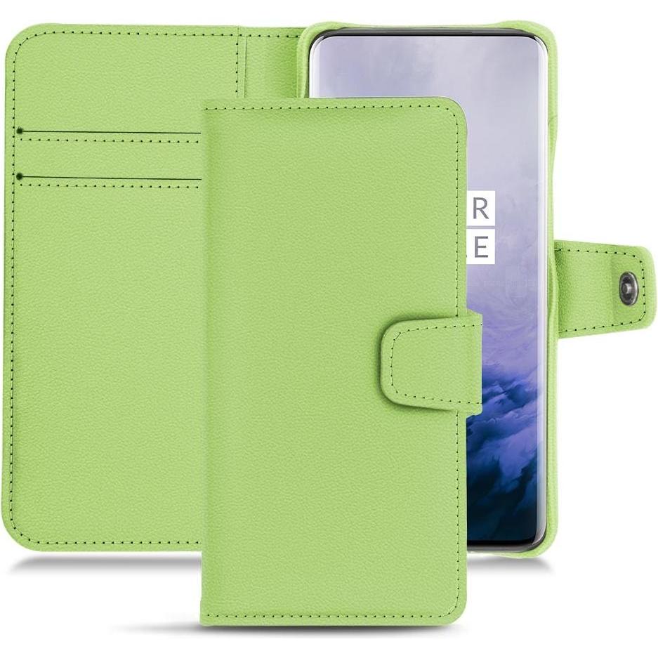 Noreve Lederschutzhülle Wallet (OnePlus 7 Pro), Smartphone Hülle, Grün