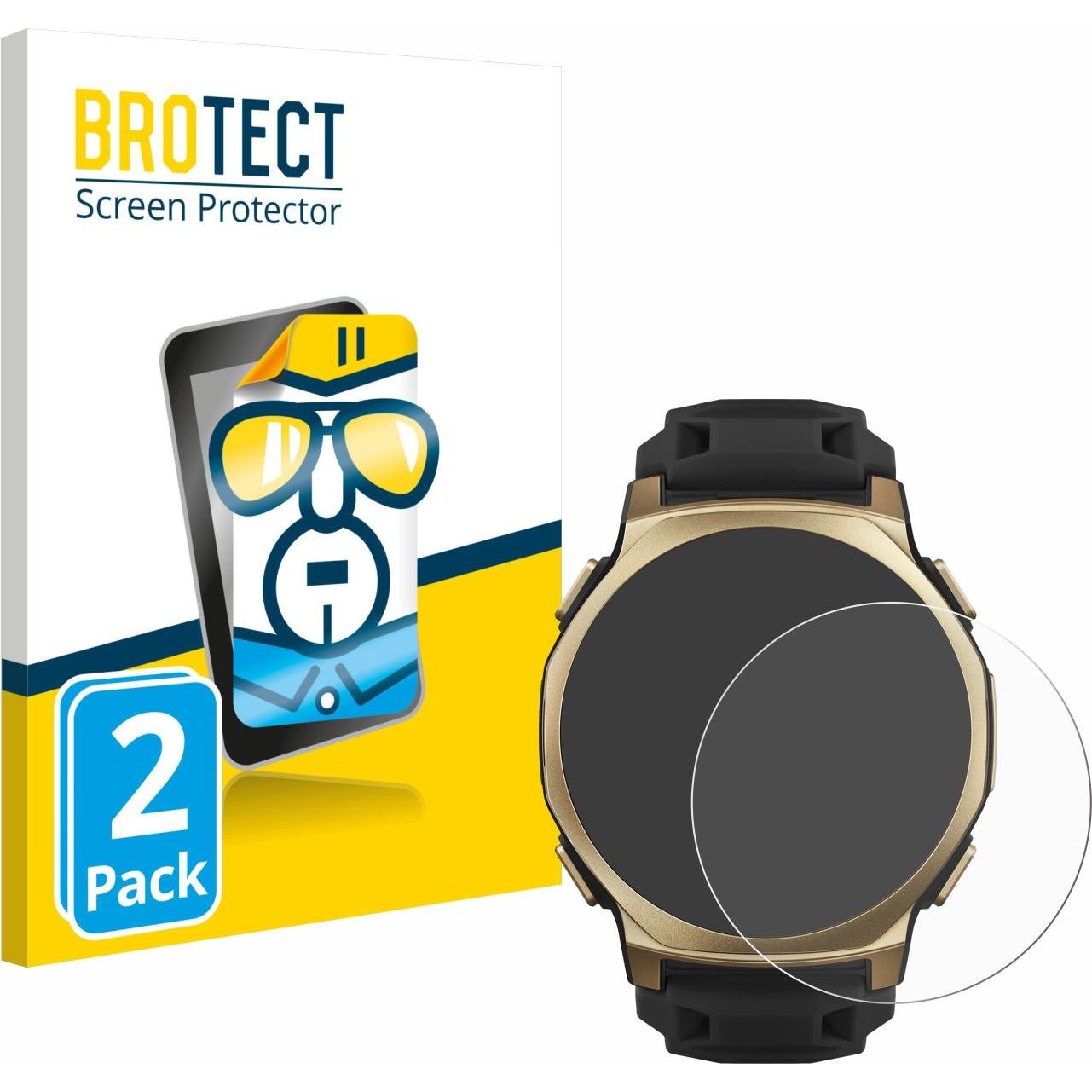 BROTECT Pellicola Trasparente, Pellicola protettiva per smartwatch, Trasparente
