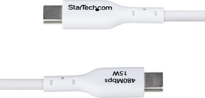 Image du produit StarTech Cable USB-A to USB-C 2m White (2 m, USB 2.0, 15 W)