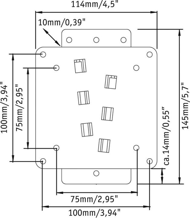Actual product image Vogels Mount Massive MNT 50 - Bracket for LCD TV (fixed) (Wall, 26", 50 kg)