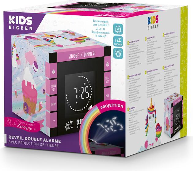 Immagine prodotto Bigben Sveglia per bambini R70 Unicorno 3 (con proiettore)