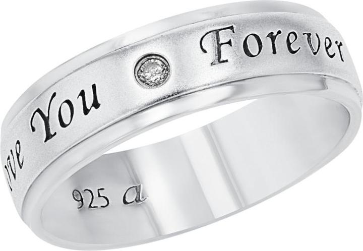 Produktbild Amor Ringe für Damen und Herren, Unisex, 925 Sterling Silber, Zirkonia synth. (54, 925 Silber)