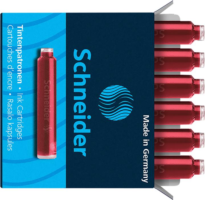 Produktbild Schneider Tintenpatrone 6ST rot (6 Stück, Rot)