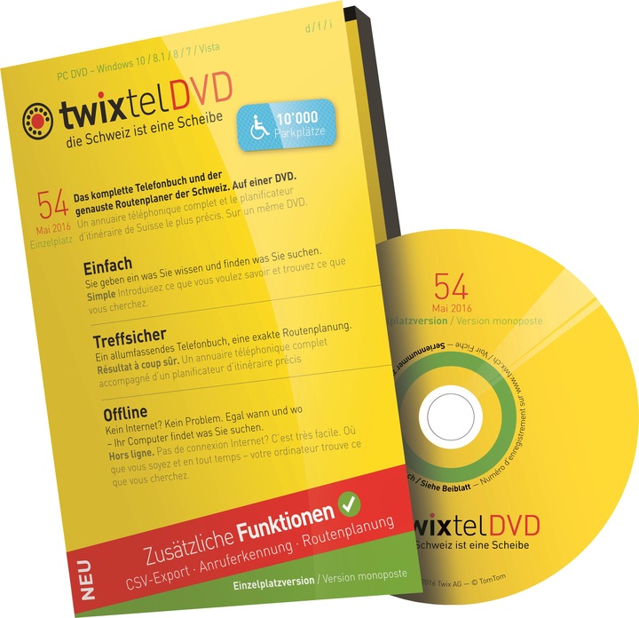Actual product image TwixTel 54, Einzelplatz, Telefonbuch (1 User)