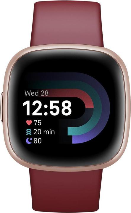 Productafbeelding Fitbit Versa 4 bietenroze Smartwatch (FB523RGRD) (40.50 mm)