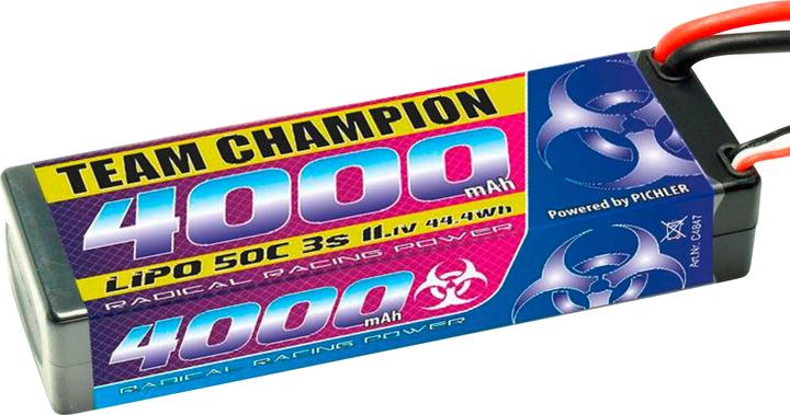 Actual product image Pichler LiPo battery Team Champion 4000 11.1 V, 50C, T connector (11.10 V, 4000 mAh)