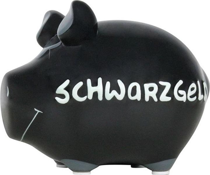 KCG Piggy bank - black money (12.5 x 9.5 x 10 cm)