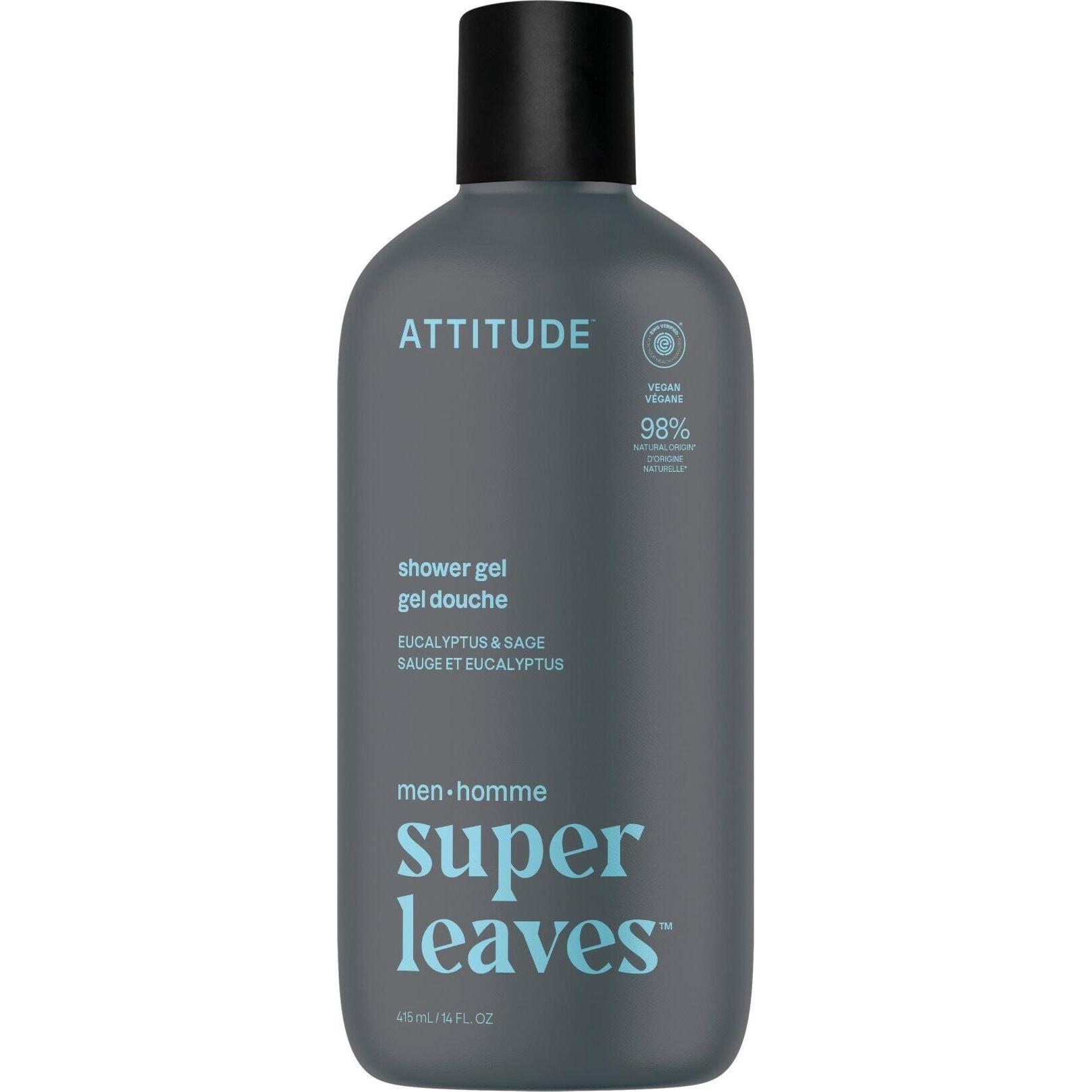Attitude Herren-Duschgel Super Leaves Eucalyptus & Sage (Duschgel) 415 ml (415 ml) (62872293)