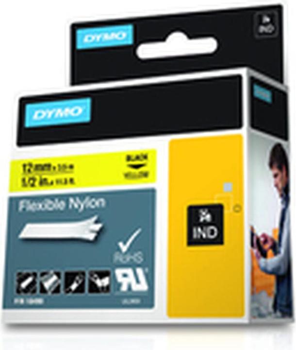 Actual product image Dymo 12mm nylon writing tape (1.20 cm, Yellow)