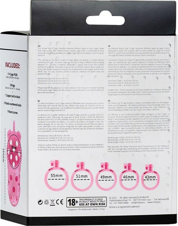 Actual product image Rimba P-Cage penis cage (L)