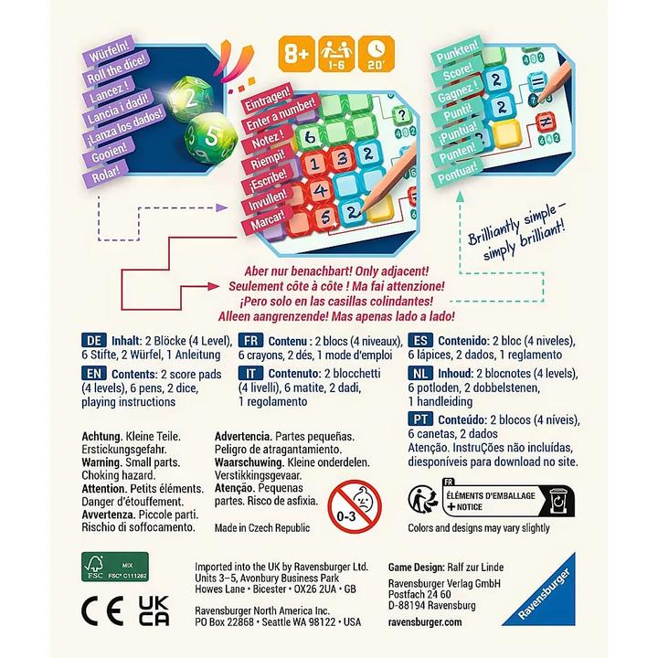 Image du produit Ravensburger 23491 - Brilliant - Jeu pour les amateurs de dés à partir de 8 ans - jeu de société adapté (Allemand, Anglais, Espagnol, Français, Italien, Néerlandais, Portugais, 1 - 6 Joueur)
