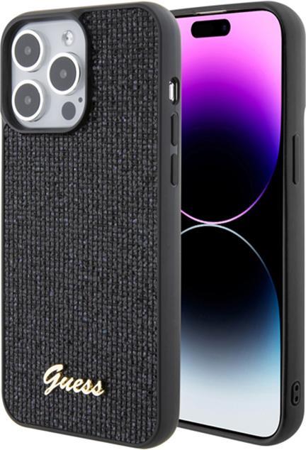 Produktbild Guess GUHCP15XPMSDGSK iPhone 15 Pro Max 6.7" czarny/black hardcase Disco Metal Script (Apple iPhone 15 Pro Max)