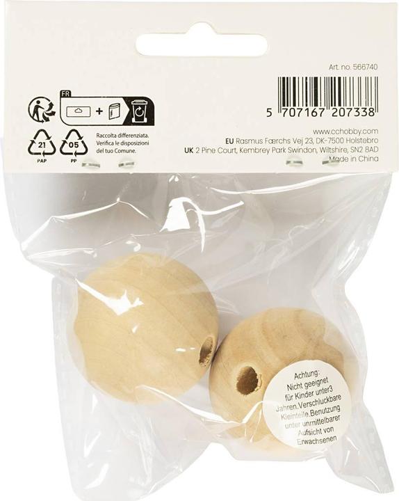 Actual product image Creativ Company Wood beads