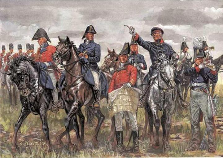 Actual product image Italeri Nap.Wars Brit./Pruss. Gen.Staff