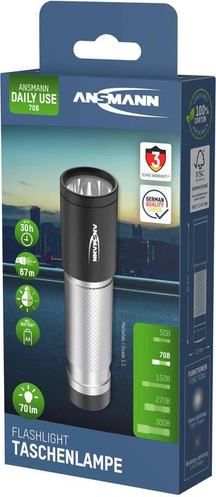 Actual product image Ansmann LED torch Daily Use 70B incl. 1xAA 1600-0427 (9.60 cm, 70 lm)