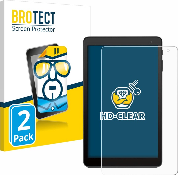 Produktbild BROTECT Schutzfolie Displayschutz Klar (2 Stück, 1t 10" 8082)