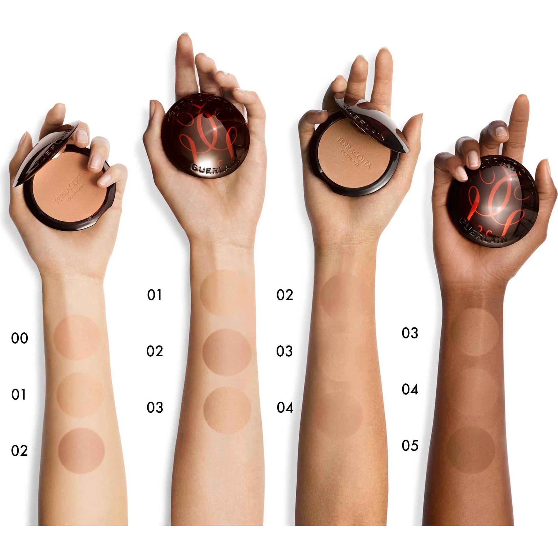 Thumbnail - Guerlain, Highlighter + Bronzer, Terracotta The Bronzing Powder (01 Light Warm, Bronzer, 70 g)