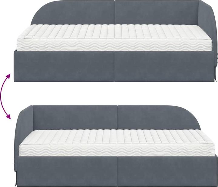 Produktbild vidaXL Eckbettgestell (80 x 200 cm)