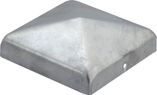 Actual product image GAH Post cap 100x100mm angular flat shape hot-dip galvanised
