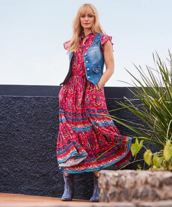 Image du produit Joe Browns Boho Mandarin Collar Maxi Dress (36)