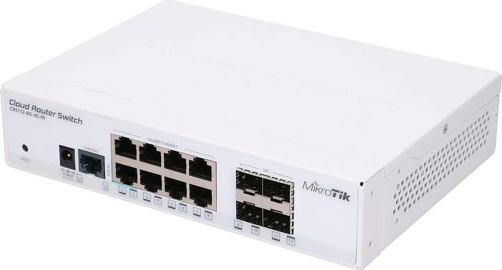 Immagine prodotto MikroTik Interruttore CRS112-8G-4S-IN 12 porte (12 porte)