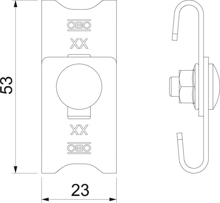 Immagine prodotto OBO Bettermann OBO Kobling justerbar med bolt M6x12 mm elforzinket - (20 pezzi) (Connettori angolari, 20 pz.)