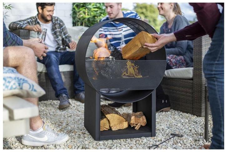 Produktbild Buschbeck Design Feuerschale Porthole H 80 cm Stahl (56 cm)